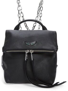 Zadig & Voltaire Romi Black Leather Mini Backpack